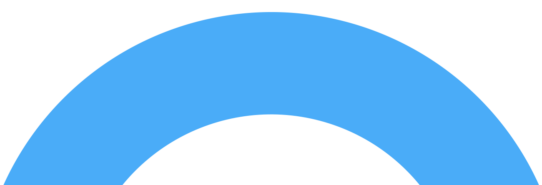 Halbkreis blau