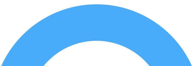 Halbkreis blau