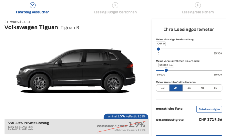 Leasing VW Tiguan